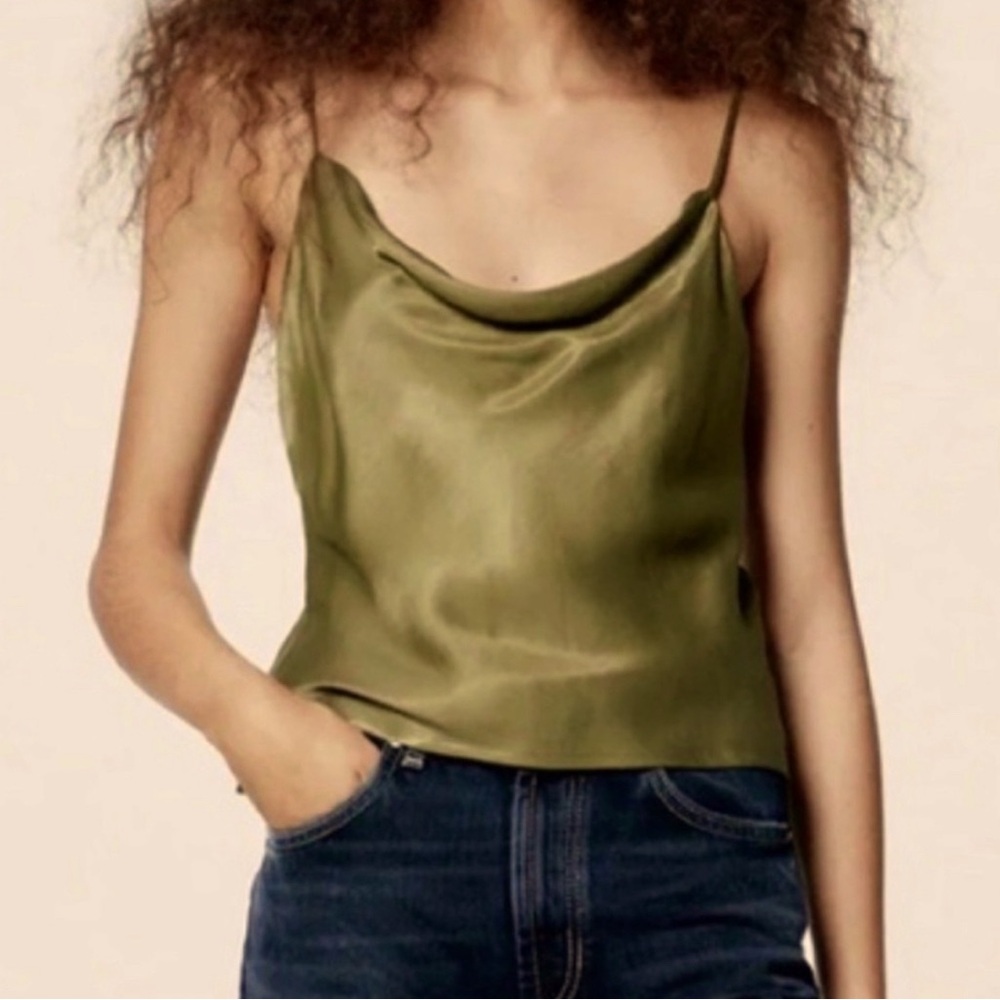 Zara Satin Top, size: S